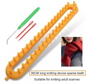 Breien Machine Naaien Materiaal Accessoires Loom Handwerken Kit Tools Circulaire Te Breien Weven Handgemaakte Sjaal Sok Hechtdraad Diy lang sparse 36CM