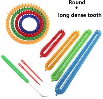 Breien Machine Naaien Materiaal Accessoires Loom Handwerken Kit Tools Circulaire Te Breien Weven Handgemaakte Sjaal Sok Hechtdraad Diy ronde en dense