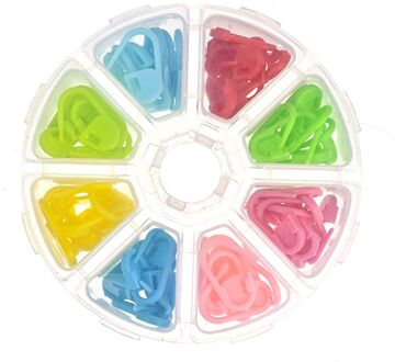 Breien Stitch Counte Haak Locking Stitch Markers Mix Multi-Gekleurde Stitch Naald Clip Veiligheidsspelden Voor Breien Aankomst 80stk