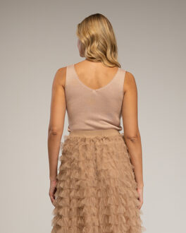 Breitop met Lurex Goud