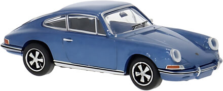 Brekina Modelauto - Porsche 911 - blauw - 4,5 x 2 cm