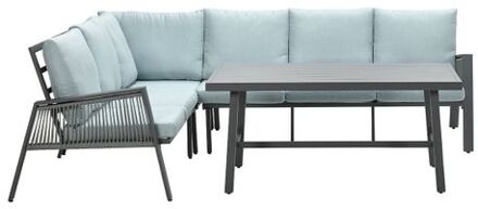 Brendon Lounge Dining Set 4-delig Links - Mint Grijs