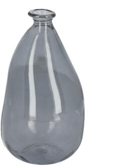 Brenna medium glazen vaas blauw 100% gerecycled