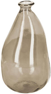 Brenna medium glazen vaas bruin 100% gerecycled