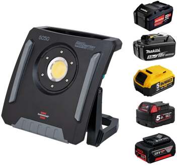 Brennenstuhl 1173140600 | Multi Batterij LED Bouwlamp | Hybride | 6050 MH | 6200 lm | IP65 | Zonder accu - 1173140600