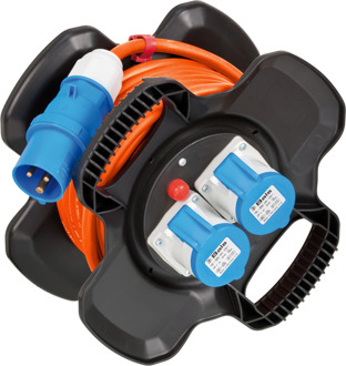 Brennenstuhl Kabelhaspel X-Gum CEE IP 44 voor Camping/Maritime 10m H07RN-F 3G2,5 - 1169730101