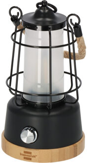 Brennenstuhl Oplaadbare campinglamp CAL 1 met henneptouw en bamboevoet Ledlamp