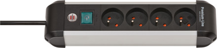 Brennenstuhl Premium-Alu-Line stekkerdoos | 4-voudig | 1,8m H05VV-F 3G1,5 | FR/BE - 1391034400
