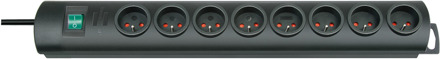 Brennenstuhl Primera-Line stekkerdoos | 8-voudig | Zwart | 2m H05VV-F 3G1,5 | FR/BE - 1153304028