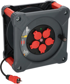 Brennenstuhl Professional Bouwplaats kabelhaspel | KA 3100 5 | IP44 | 33m | H07RN-F 3G1.5 - 9201330110
