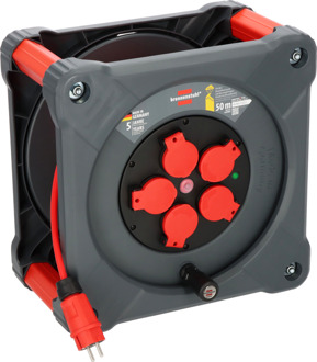 Brennenstuhl Professional Bouwplaats kabelhaspel | KA 5110 5 | IP44 | 50m | H07BQ-F 3G1.5 - 9201500210