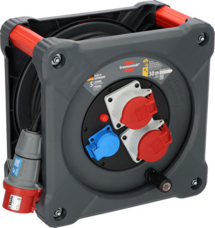 Brennenstuhl Professional CEE-kabelhaspel | KD 3200 C7 | IP44 | 30m | H07RN-F 5G2,5 - 9222300120