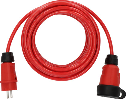 Brennenstuhl Professional Verlengkabel | VQ 1100 | IP44 | 10m | rood | H07BQ-F 3G1,5 - 9161100210