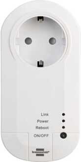 Brennenstuhl stekkerdoos Smart Plug 12,5 cm 2,4 GHz wit