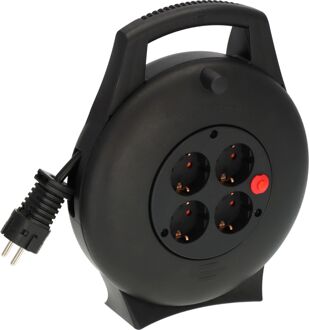 Brennenstuhl Vario Line Kabelhaspel Vl2-x 4-voudig Zwart 10m H05vv-f3g1.5