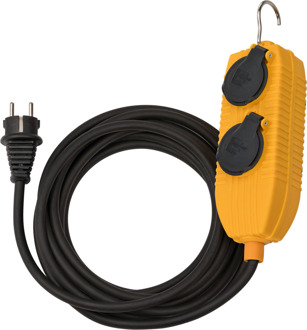 Brennenstuhl Verlengsnoer | IP54 | met Powerblock | 10m | zwart | H05RR-F 3G1,5 FR/BE - 1169604010