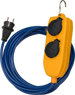 Brennenstuhl Verlengsnoer | IP54 | met Powerblock | 5m | blauw | AT-N05V3V3-F 3G1,5 FR/BE - 1169204010