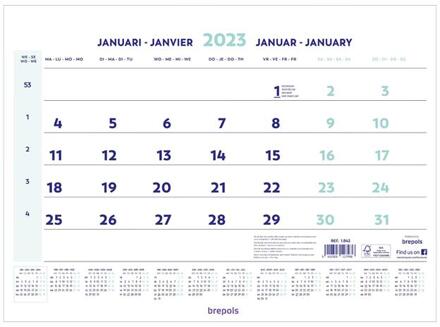 Brepols maandkalender, 2023
