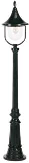 Brescia lantaarnpaal, 148 cm, zwart transparant