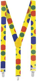 Bretels Clown Stippen Multikleur - Print