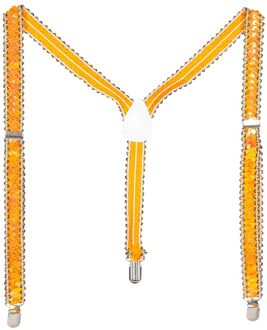 Bretels oranje pailletten