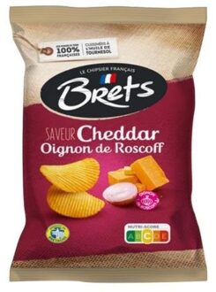 Brets - Cheddar Roscoff (uien) Chips 125 Gram 10 Stuks