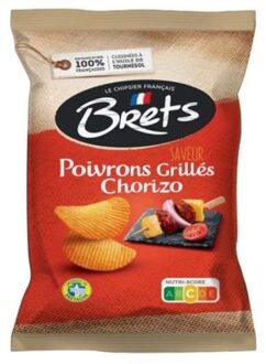 Brets - Chorizo Chips 125 Gram 10 Stuks