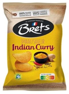 Brets - Indian Curry Chips 125 Gram 10 Stuks