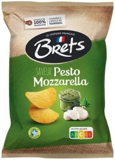 Brets - Pesto Mozzarella Chips 125 Gram 10 Stuks