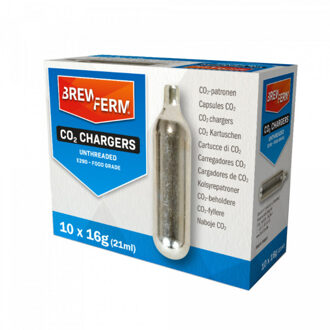 Brewferm® CO2 patronen - 16 g - voordeelverpakking - 10 stuks - luchtpatroon