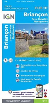 Briançon. Serre-Chevalier. Montgenèvre 1 : 25 000