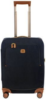 Bric&apos;s Bric's Life Trolley 55cm blue zachte koffer Blauw - H 55 x B 40 x D 23 cm
