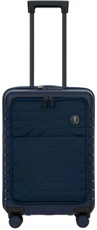 Bric&apos;s Bric's Ulisse Cabin Trolley 55 Expandable Pocket ocean blue Harde Koffer Blauw - H 55 x B 37 x D 28