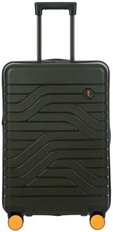 Bric&apos;s Bric's Ulisse Trolley Expandable Medium 65 olive hardcase koffer lichtgewicht koffer Groen - H 65 x B 43 x D 26 cm