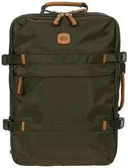 Bric&apos;s Bric's X-Travel Backpack olive handbagage Groen - H 42 x B 30 x D 17 cm