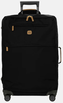 Bric's Bric's X-Travel Trolley 70 black zachte koffer lichtgewicht koffer Zwart - H 71 x B 44 x D 25 cm