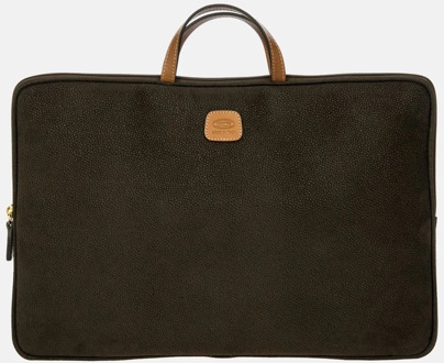 Bric's Life laptoptas 17 inch oliva