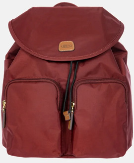 Bric's Piccolo City rugzak bordeaux Donker rood