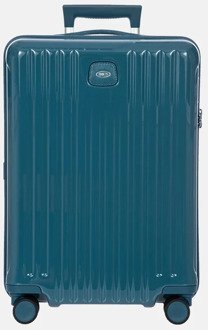 Bric's Positano Cabin Trolley 55 sea green hardcase koffer lichtgewicht koffer Groen - H 55 x B 38 x D 23 cm