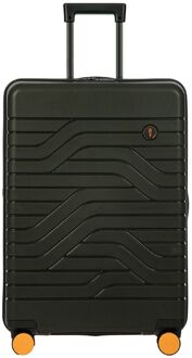 Bric's Ulisse Trolley Expandable Medium 71 olive hardcase koffer lichtgewicht koffer Groen - H 71 x B 49 x D 28 cm