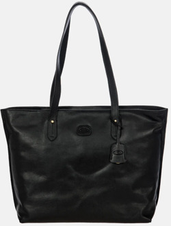 Bric's Volterra shopper L nero Zwart