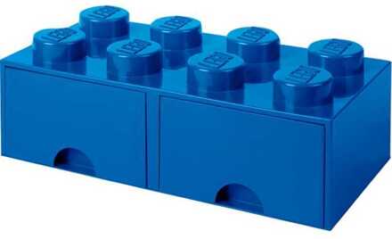 Brick 8 Opbergbox Met Lade - Donkerblauw