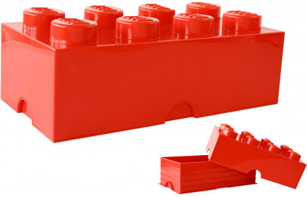 Brick 8 Opbergbox - Rood