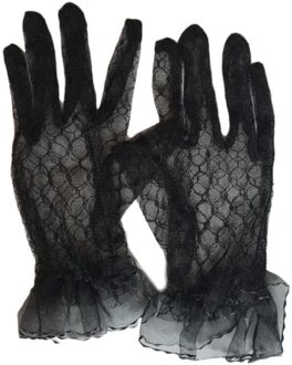 Bridal Lace Netto Garen Handschoenen Pols Lengte Handschoenen Vinger Korte Bruiloft Accessoires