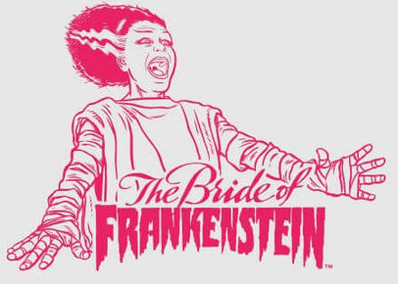 Bride Of Frankenstein Crest Dames T-shirt - Grijs - L