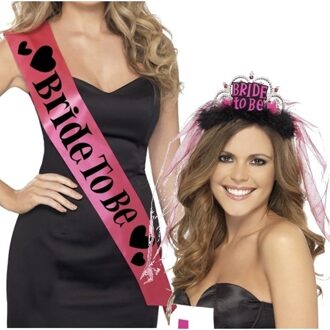 Bride to Be sjerp voor de bruid roze