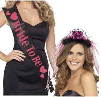 Bride to Be sjerp voor de bruid zwart