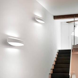 Bridge - LED wandlamp van gegoten aluminium wit