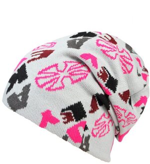 Brief Afdrukken Winter Hoeden Voor Vrouwen & Mannen Gebreide Beanie Caps Mode Warm Hip Hop Ski Skull Mutsen Meisjes roze