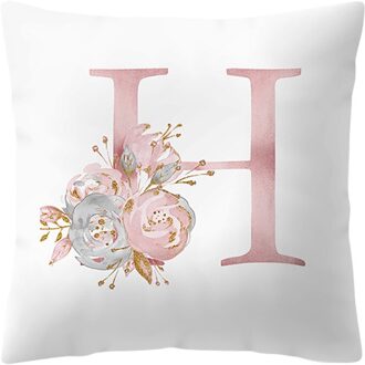 Brief Kussen Kamer-Decor 45X45Cm Sofa Kids Voor Cojines Decorativos Para Sof Engels Alfabet Kids Engels alfabet Kussensloop H